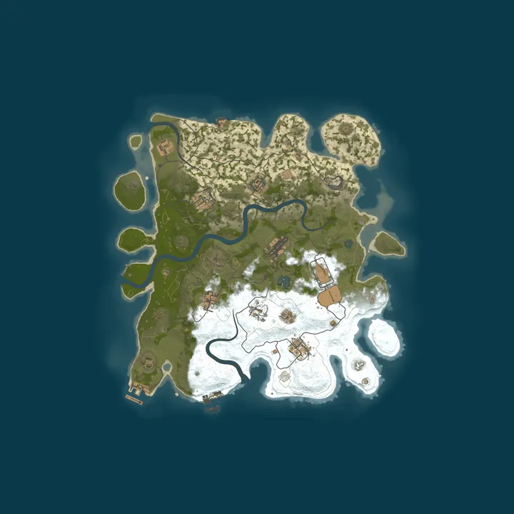 Map of My Private Rust Island