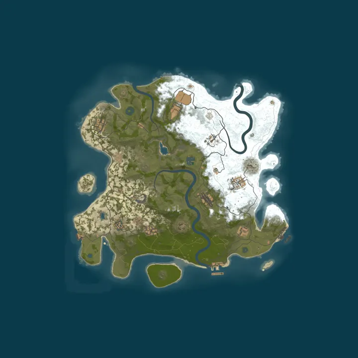 Map of Rustbound | Monthly | Solo/Duos/Trios | Low Dec | Enhanced PVE