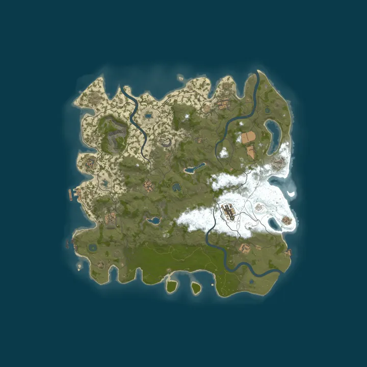 Map of [KR] HAPPY PIG | PVE 5X | 2-3 Week Wipe | Final Day PVP
