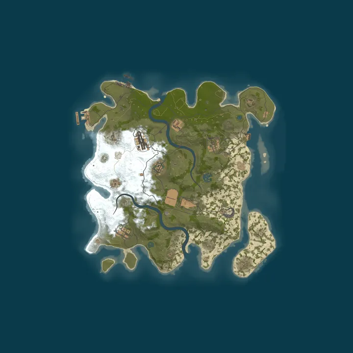 Map of RustyMain.eu X50X | MAX 5 | Skills | Kits | PvP | TP | Loot+