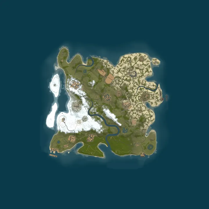 Map of A Shockbyte Rust Server