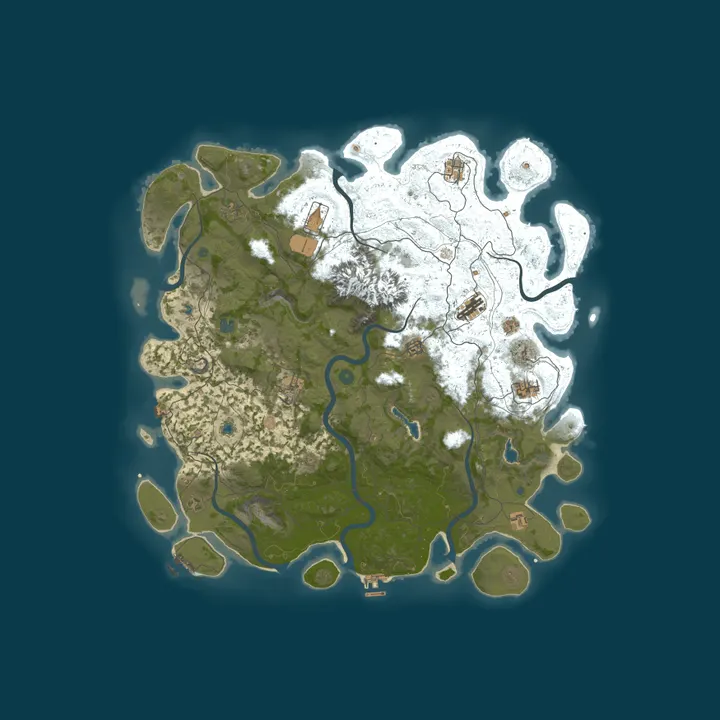 Map of [EU] DEAD HARBOUR | PvE x5 | Raids | Base Restore