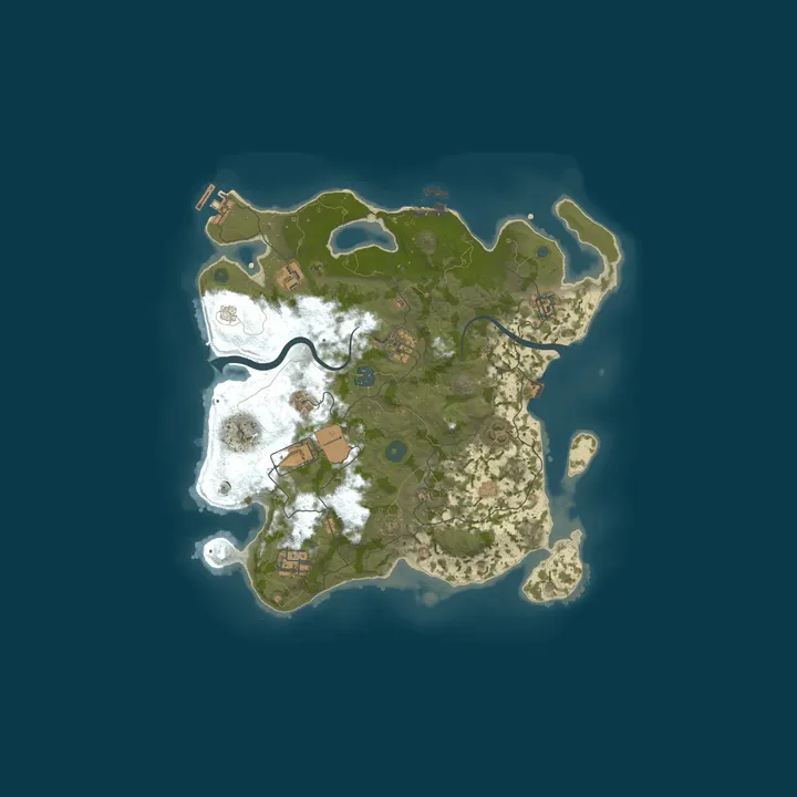 Map of Gateros Rust Server