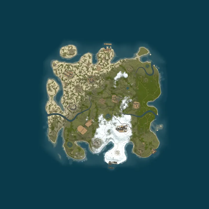 Map of TUNDRA RUST | 2X | ДЛЯ НОВИЧКОВ | AI-ЧАТ