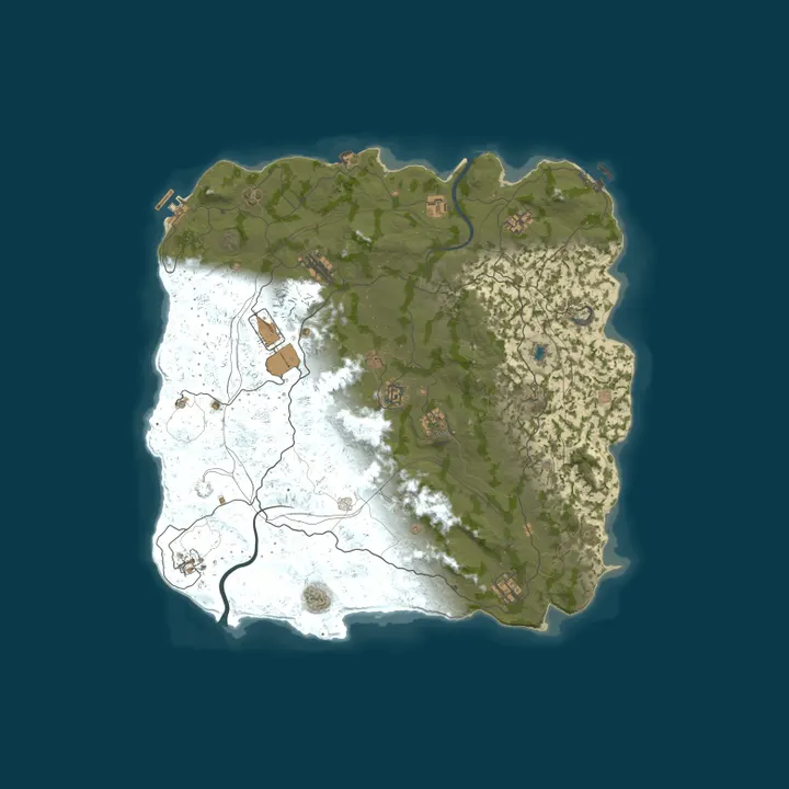 Map of MIRAGE RUST | MAIN 2x | VANILLA+ | Wipe 23.10