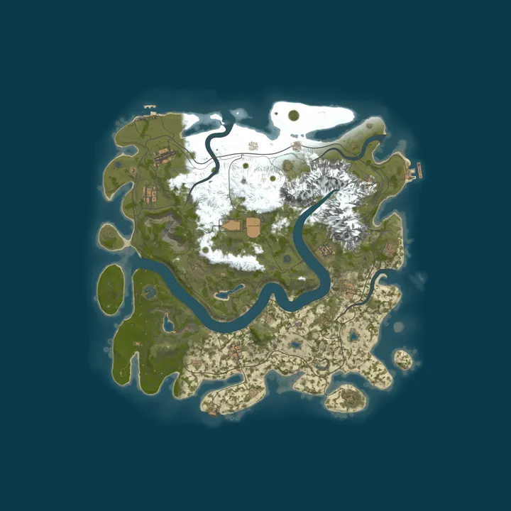 Map of Taigon Rust Server
