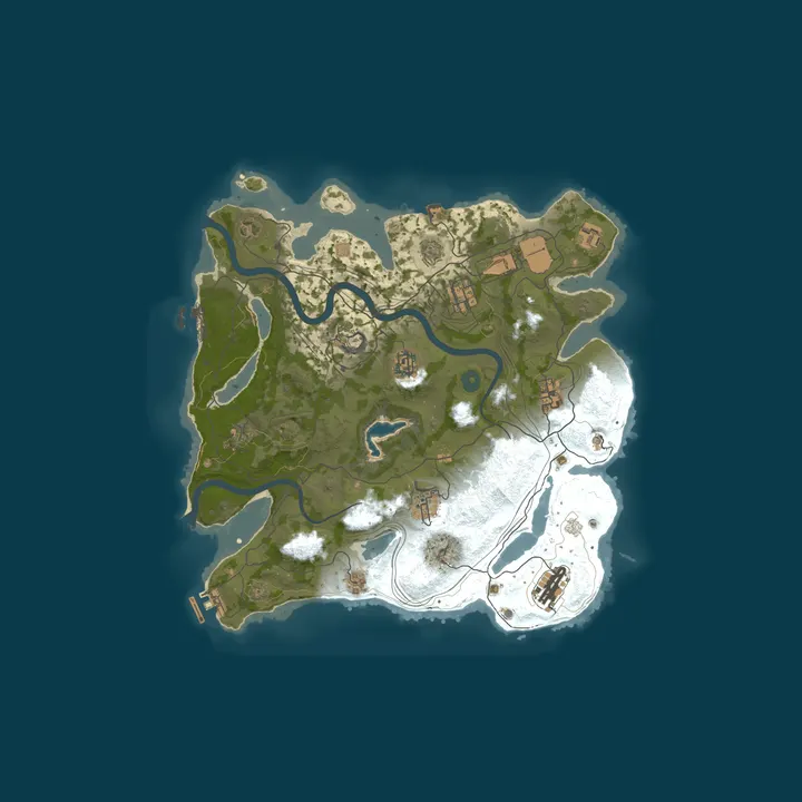 Map of [EU] WizzRust 1x Solo/Duo/Trio | Noob Friendly | Wiped 22/10