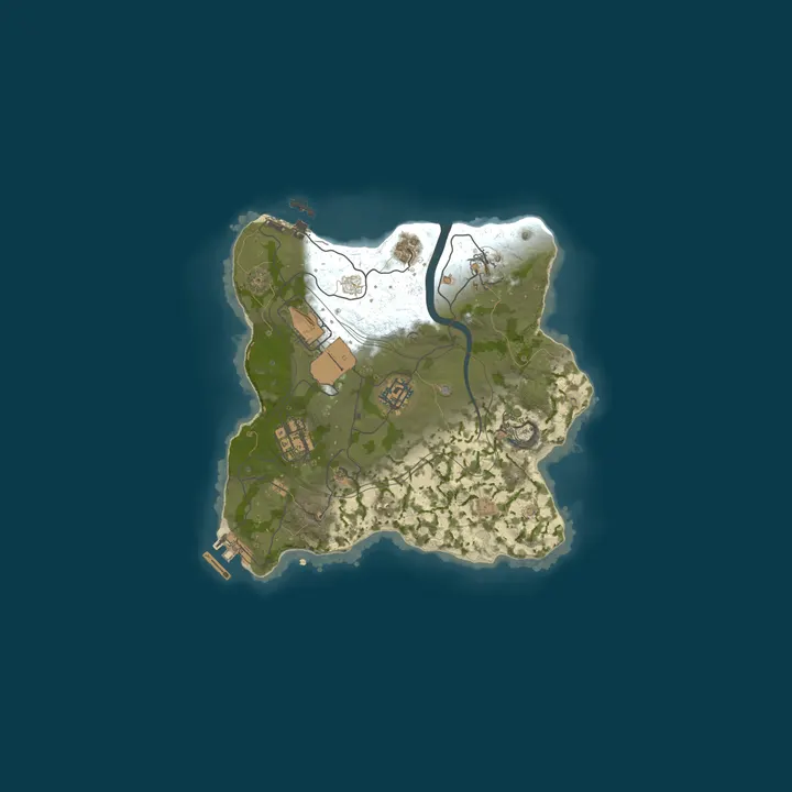 Map of [EU] SLIMI RUST | 2X | WEEKLY WIPE | PVP | Solo/Duo/Trio/Quad