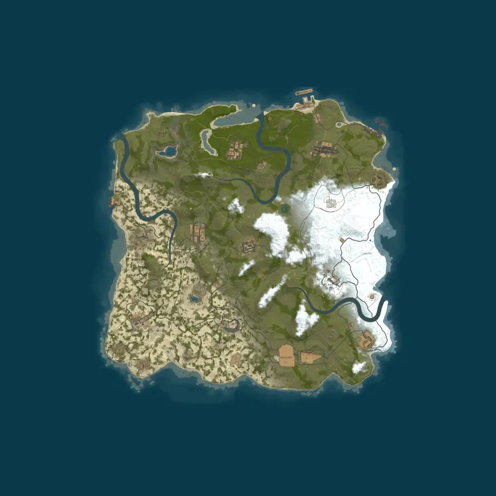 Map of RustForNoobs.com | 10x | Clans | No BPs |x10 US | Kits