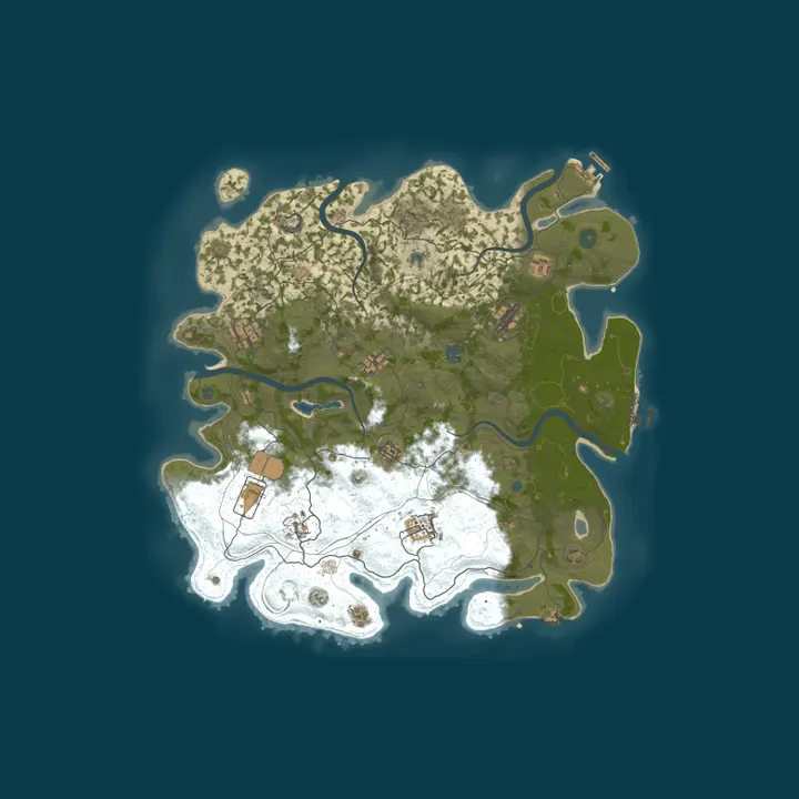 Map of Rare Spawn Rust 10x PVP