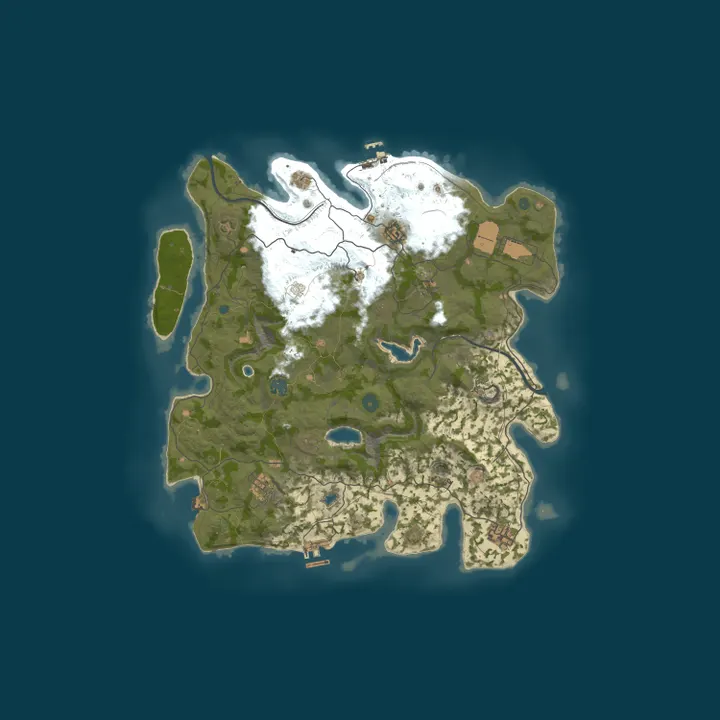 Map of Rust Server by nitrado.net