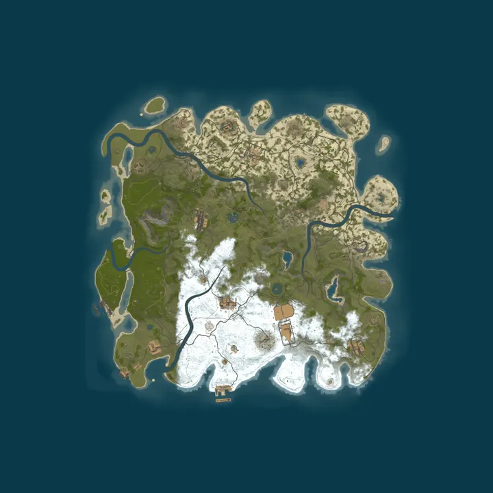 Map of Rust Life's Good PvE x10 + PvP Weekends | Kits