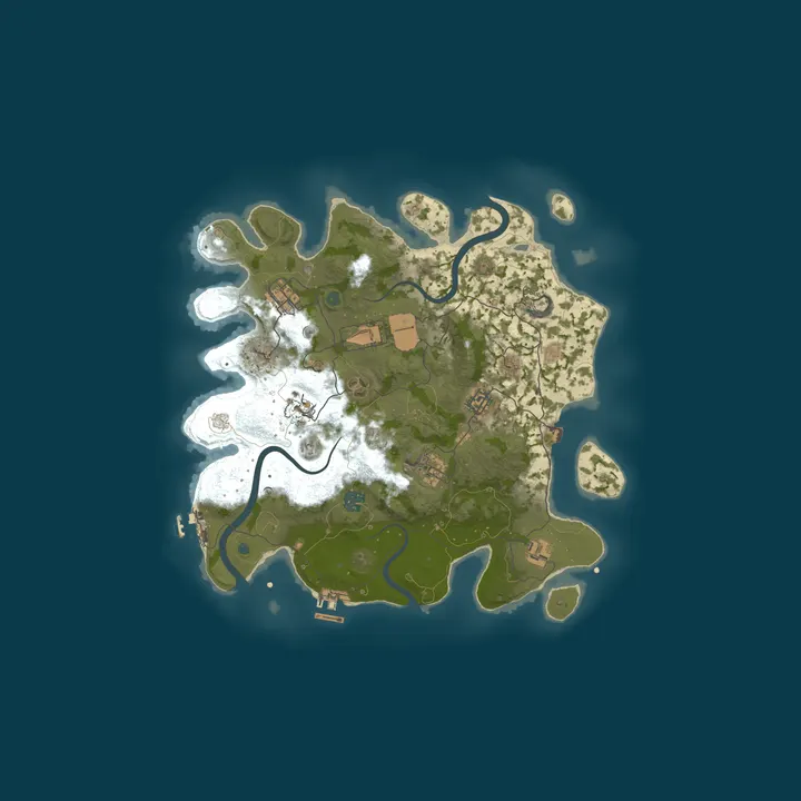 Map of ASENA 3X | TR/EU | SOLO/DUO/TRIO | WOLF