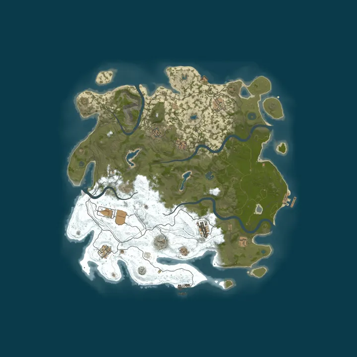 Map of Arc Rust Vanilla | Powered by Arcadiansoft