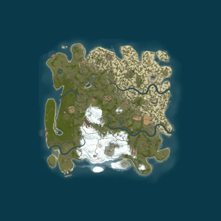 Map of Bugaloo Deadlands PvE-PvP